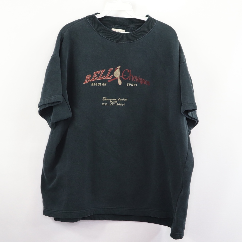 80s Chevignon Mens Medium Spell Out Sweatshirt